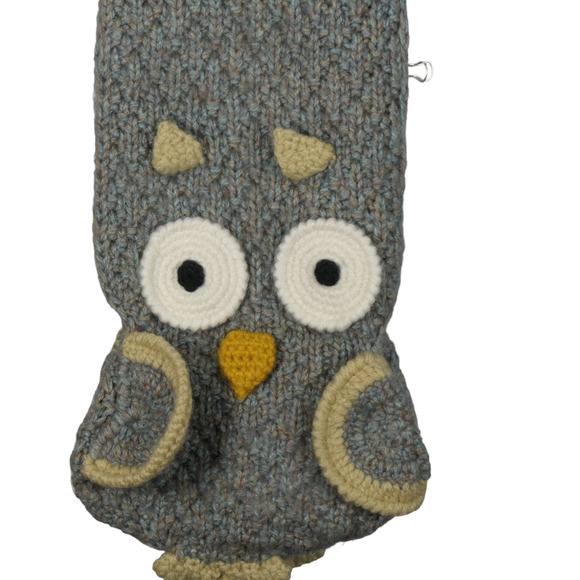 Owl Scarf Crochet Women Kids Teen 76x6.5 Bird Awake Asleep Novelty Gift Cute Fun - Picture 6 of 10